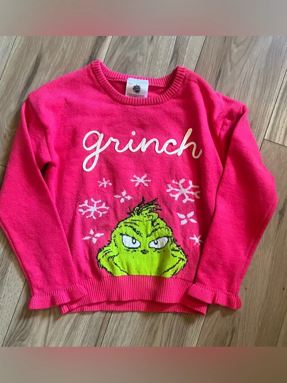 Pink Grinch sweater
